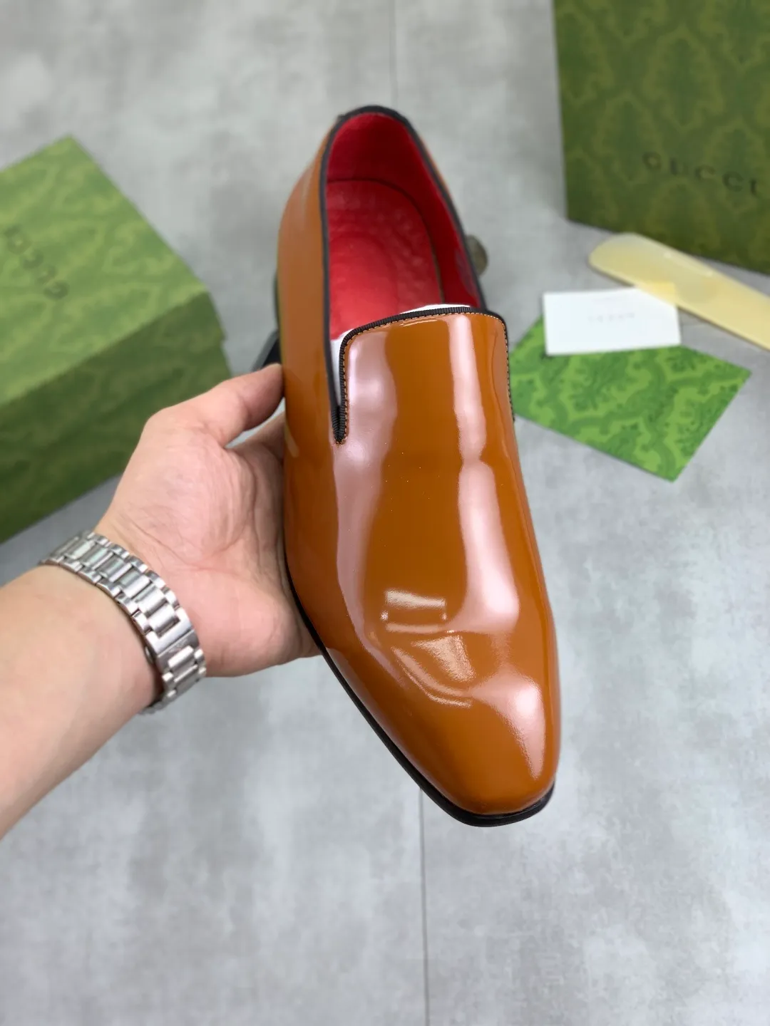 Men's Men's Shoes 💰P542 [New Style] 💰💎💎💎 [Gucci] GUCCI high-end men's formal business leather shoes, original order 1:1! Original imported high-end calfskin, original metal buckle, imported first-layer pigskin lining for feet, original high-end outsole, men's shoe size: 38-44